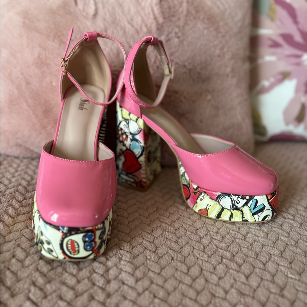 Pink Retro Platforms - Picture 4 of 9